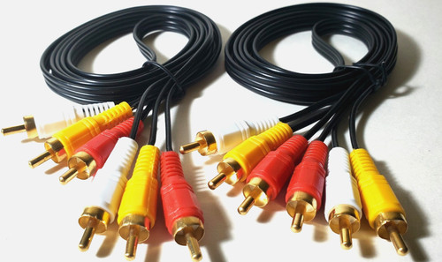 Pcs 5ft rca red - 5ft, white